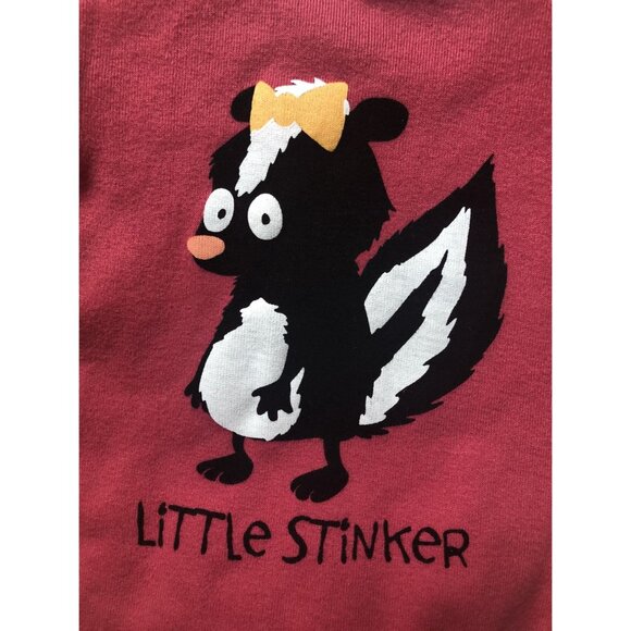 Lazy One 6M Ringer Onsie “Little Stinker” - Picture 2 of 4